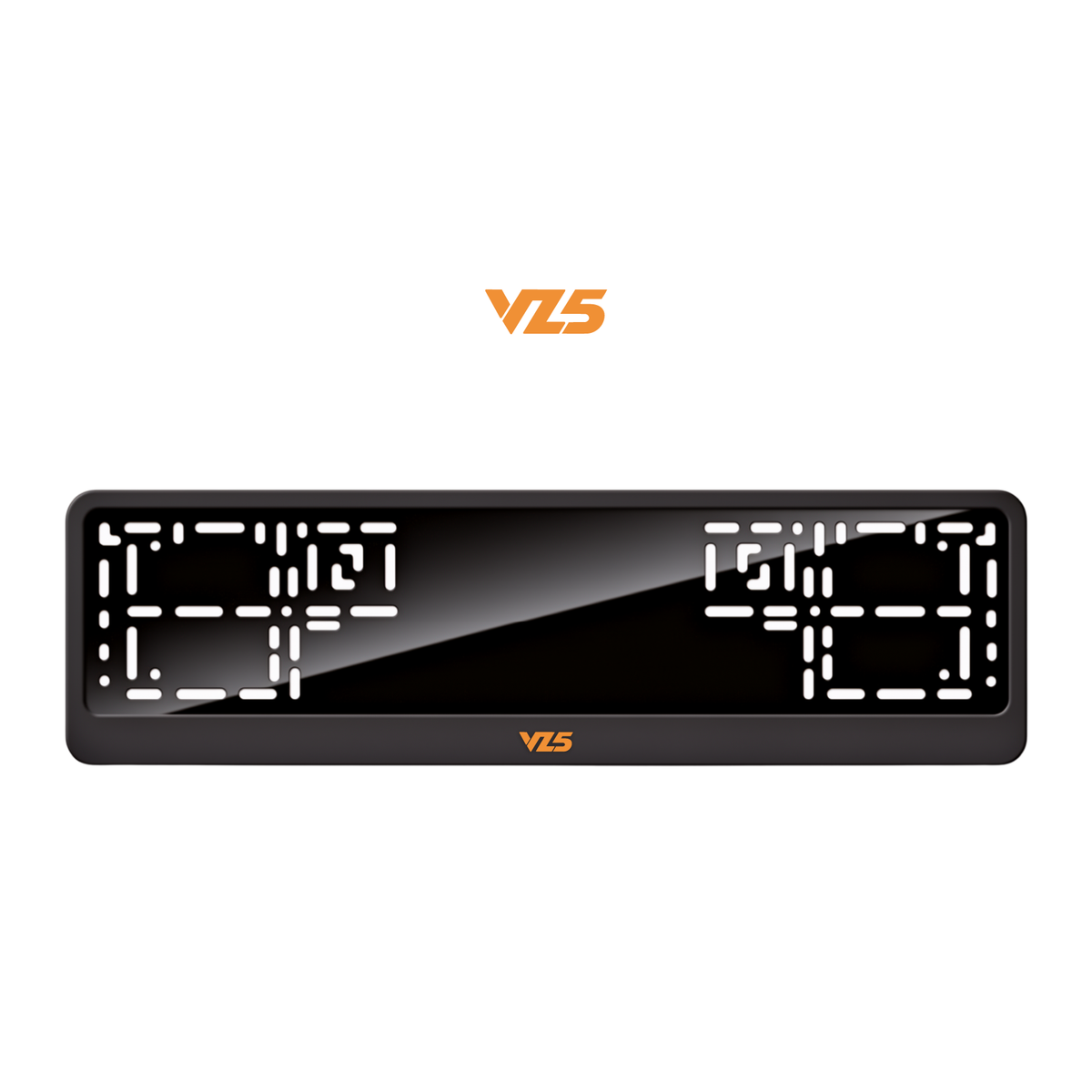 Cadres de plaque d'immatriculation VZ5 - Orange Hermès - CLASSIC
