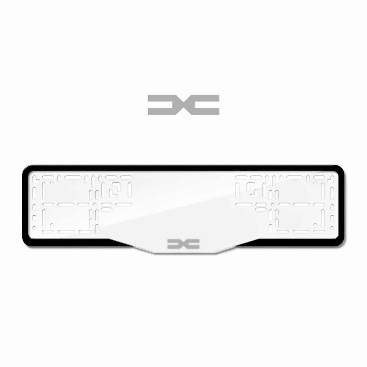 Cadres de plaque d'immatriculation Dacia Logo - Gris - GLASS