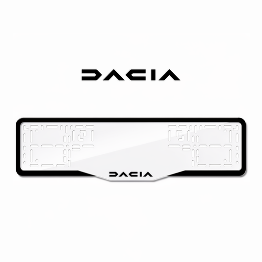 Cadres de plaque d'immatriculation Dacia - Noir - GLASS
