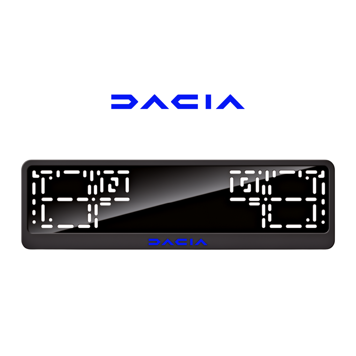Cadres de plaque d'immatriculation Dacia - Bleu - CLASSIC