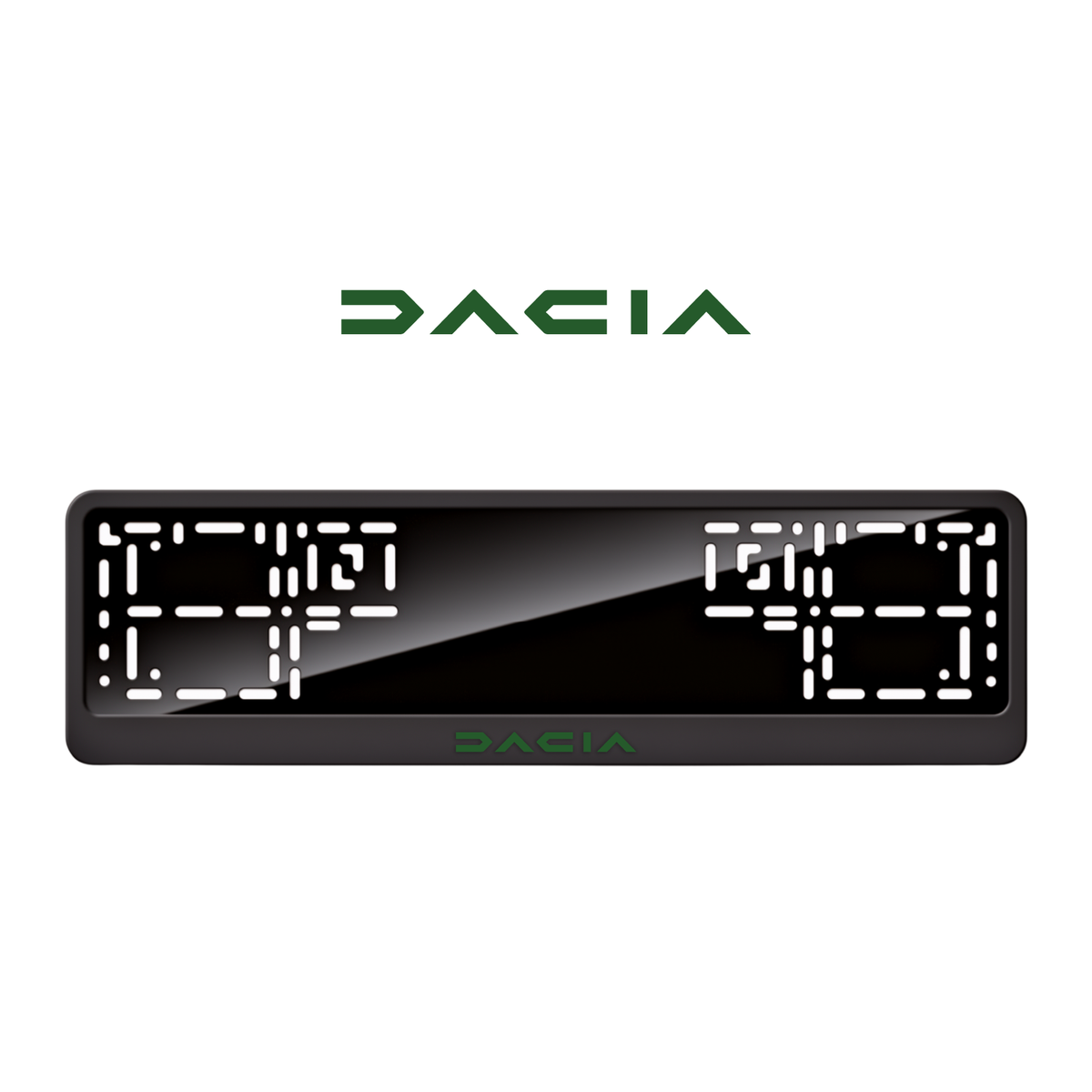 Cadres de plaque d'immatriculation Dacia - Vert - CLASSIC