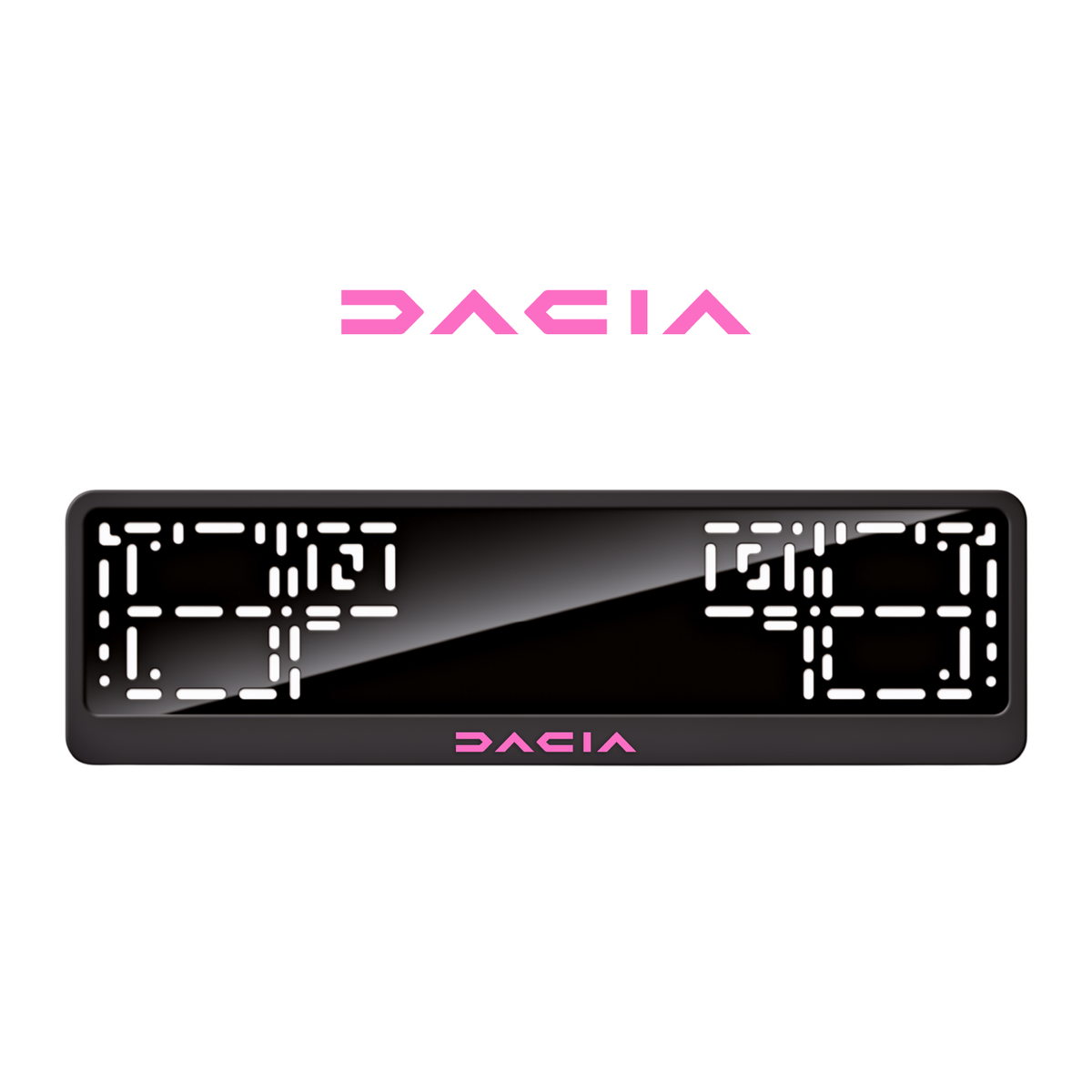Cadres de plaque d'immatriculation Dacia - Rose - CLASSIC