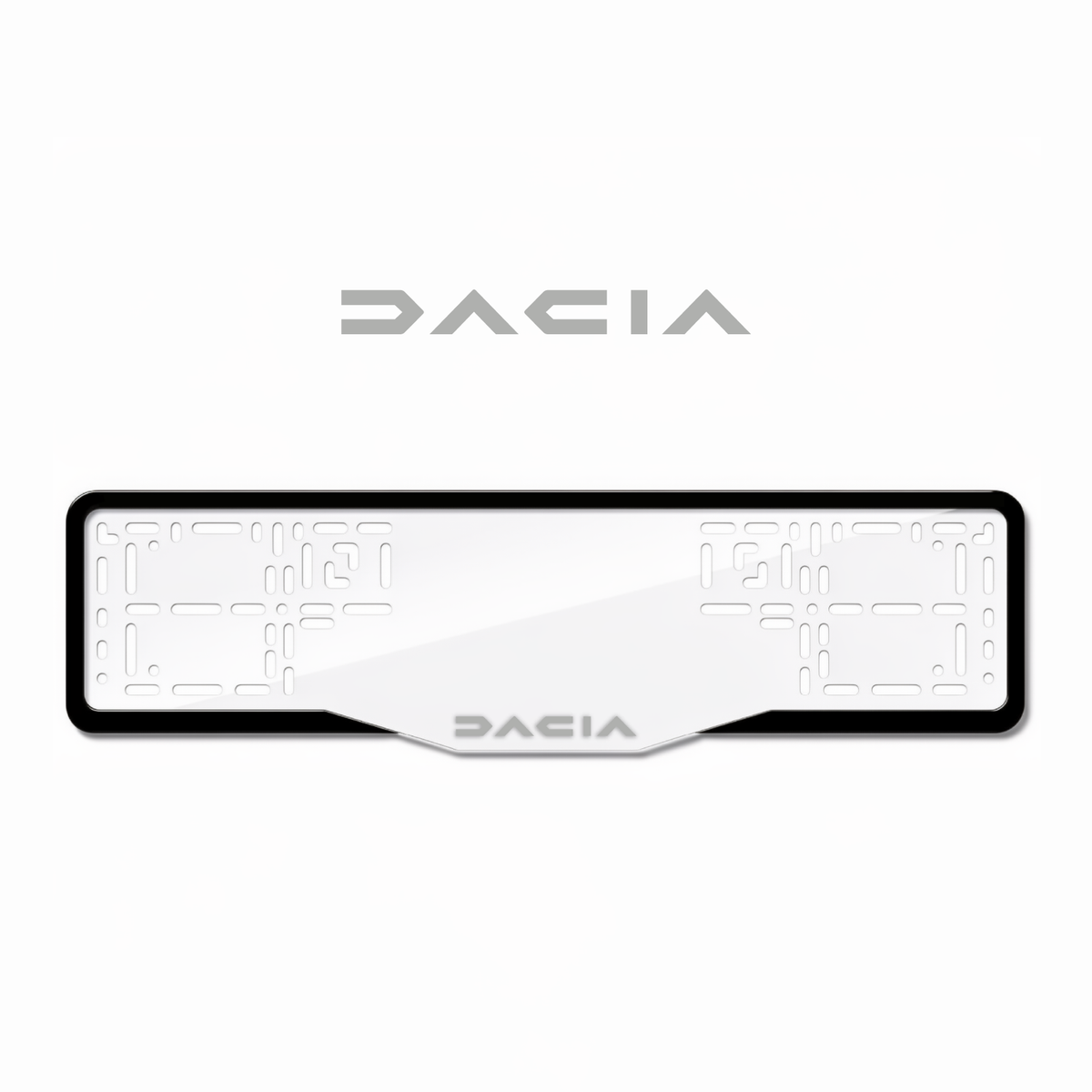 Cadres de plaque d'immatriculation Dacia - Gris - GLASS