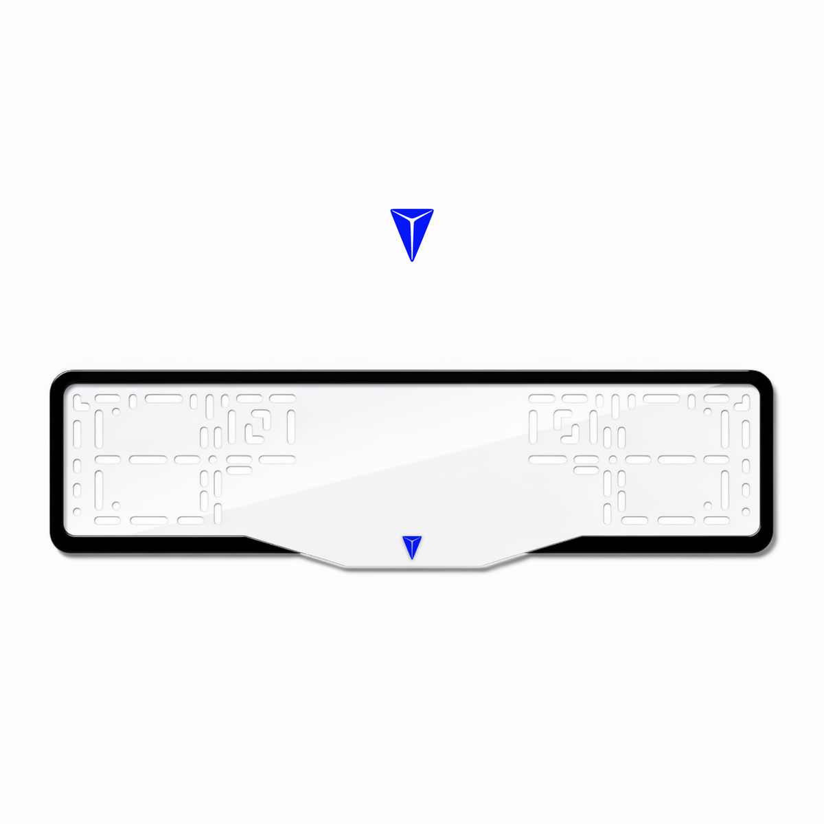 Cadres de plaque d'immatriculation Deepal Logo - Bleu - GLASS