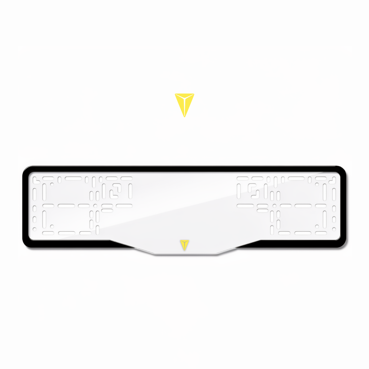 Cadres de plaque d'immatriculation Deepal Logo - Jaune - GLASS
