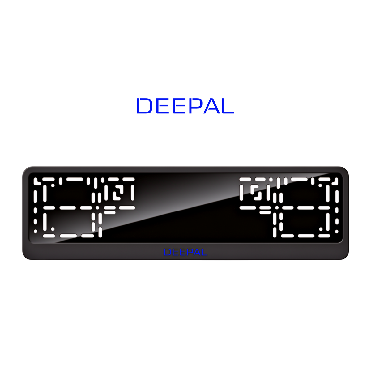 Cadres de plaque d'immatriculation Deepal - Bleu - CLASSIC