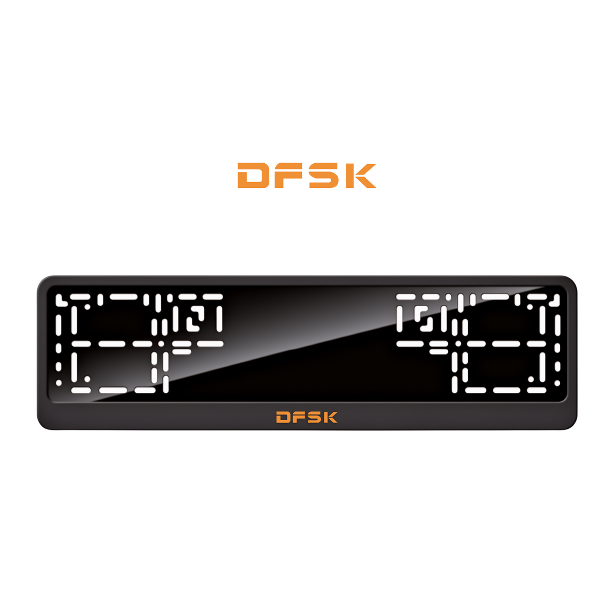 Cadres de plaque d'immatriculation DFSK - Orange Hermès - CLASSIC