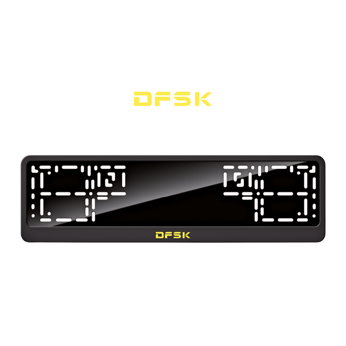 Cadres de plaque d'immatriculation DFSK - Jaune - CLASSIC