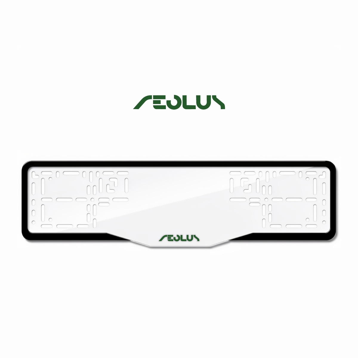 Cadres de plaque d'immatriculation Aeolus - Vert - GLASS