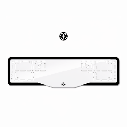 Cadres de plaque d'immatriculation Dongfeng Logo - Noir - GLASS