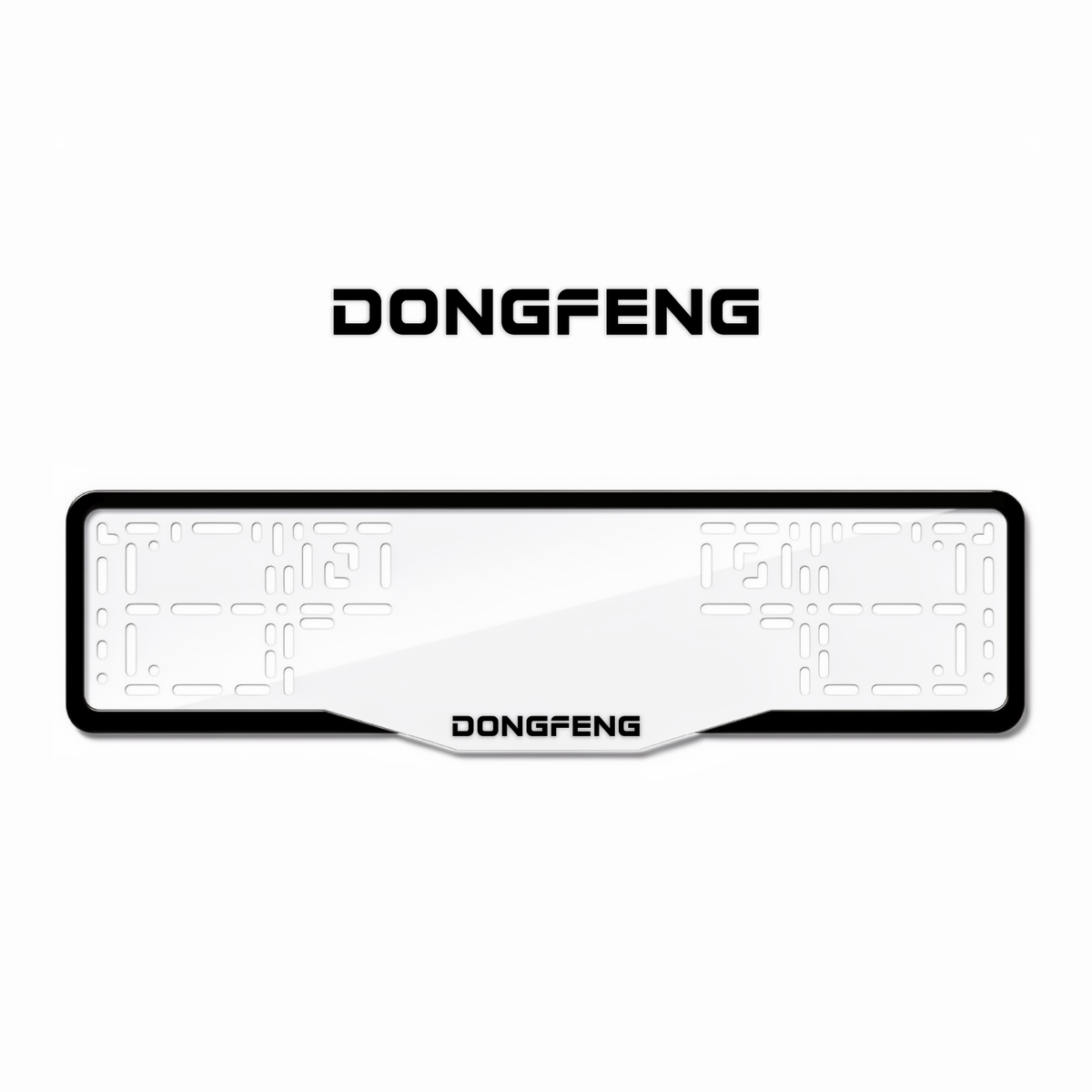 Cadres de plaque d'immatriculation Dongfeng - Noir - GLASS