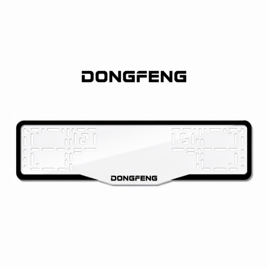 Cadres de plaque d'immatriculation Dongfeng - Noir - GLASS