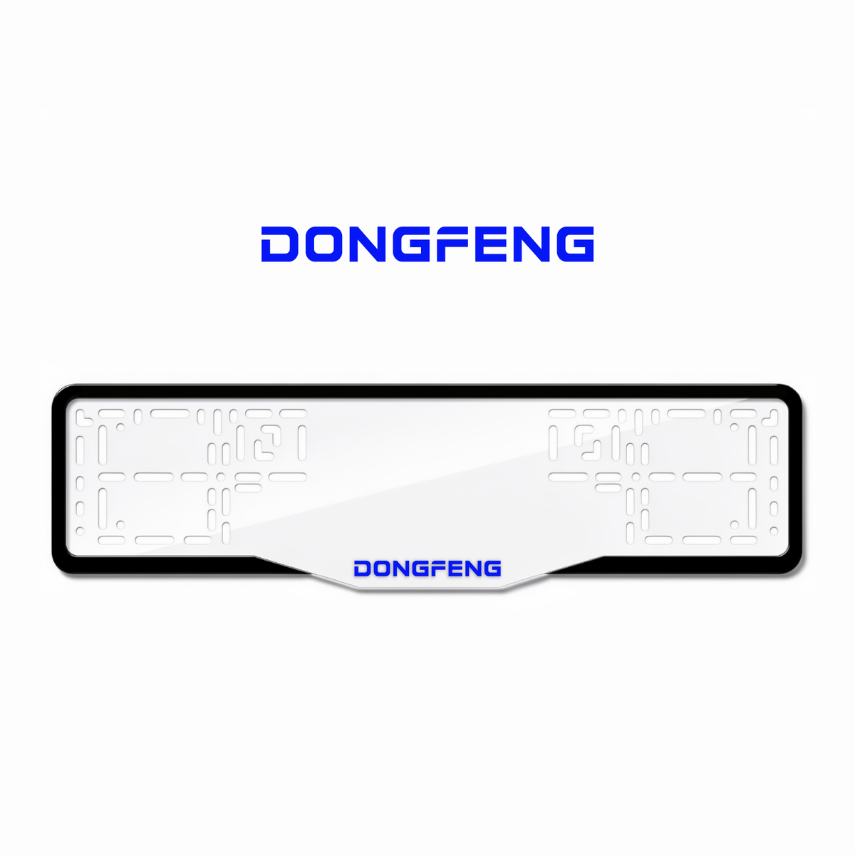 Cadres de plaque d'immatriculation Dongfeng - Bleu - GLASS