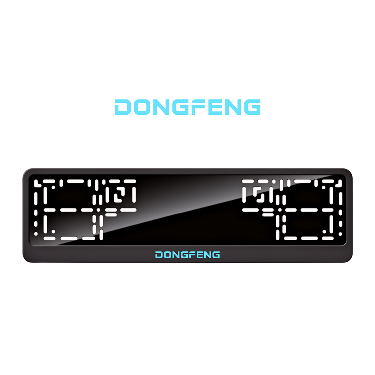 Cadres de plaque d'immatriculation Dongfeng - Bleu Tiffany - CLASSIC