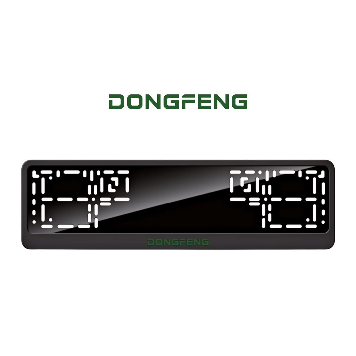 Cadres de plaque d'immatriculation Dongfeng - Vert - CLASSIC