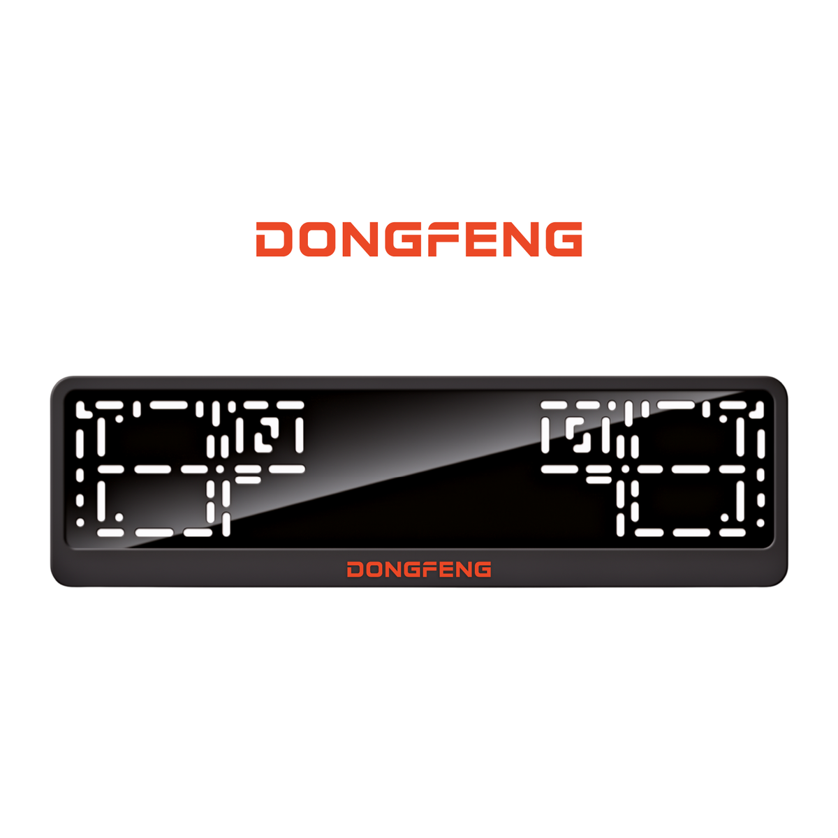 Cadres de plaque d'immatriculation Dongfeng - Rouge - CLASSIC