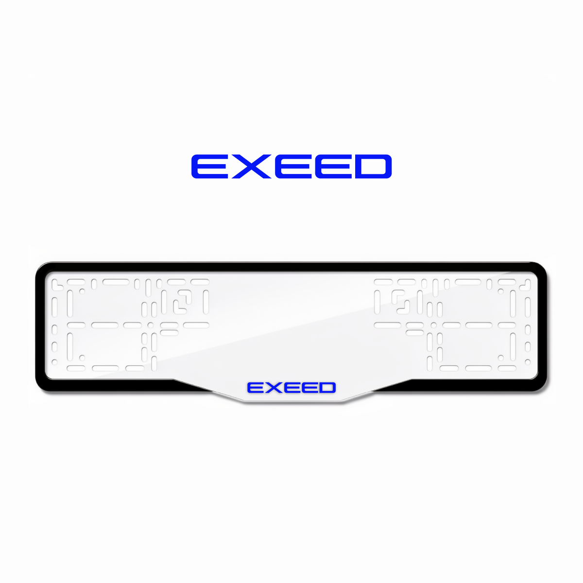 Cadres de plaque d'immatriculation Exeed - Bleu - GLASS