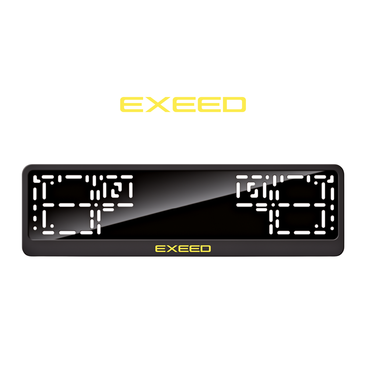 Cadres de plaque d'immatriculation Exeed - Jaune - CLASSIC