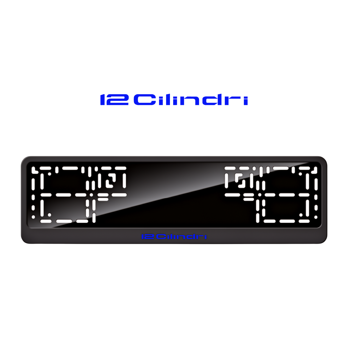 Cadres de plaque d'immatriculation 12cilindri - Bleu - CLASSIC