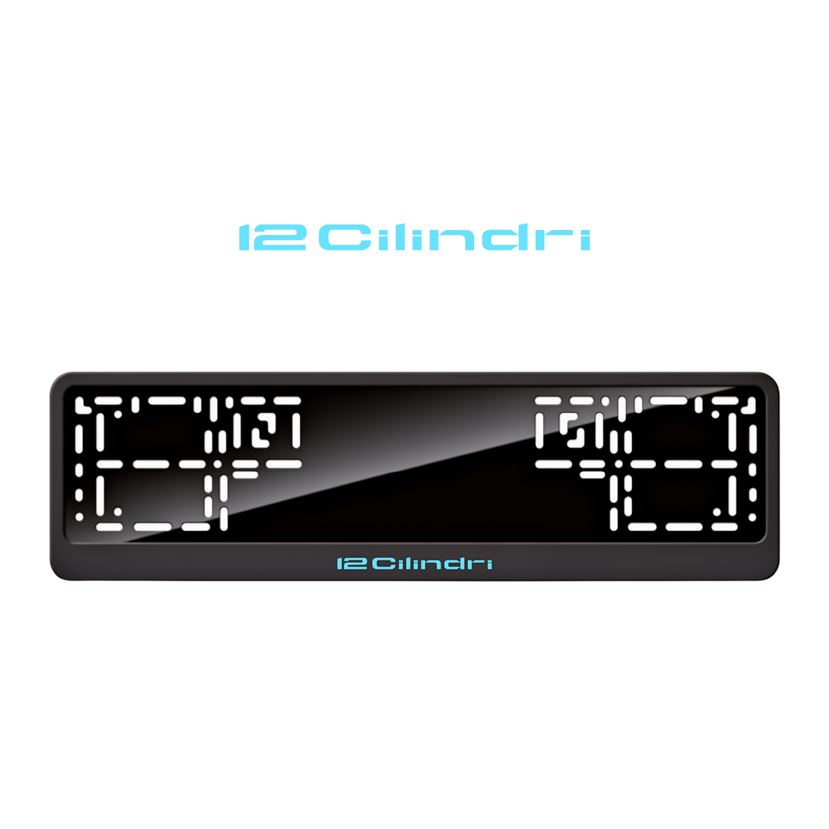 Cadres de plaque d'immatriculation 12cilindri - Bleu Tiffany - CLASSIC