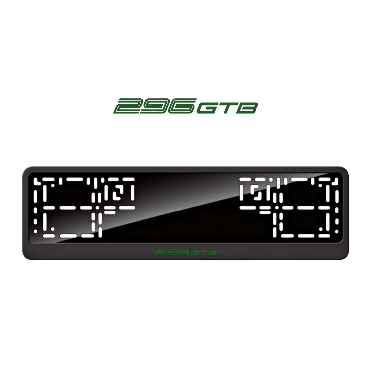 Cadres de plaque d'immatriculation 296 GTB - Vert - CLASSIC