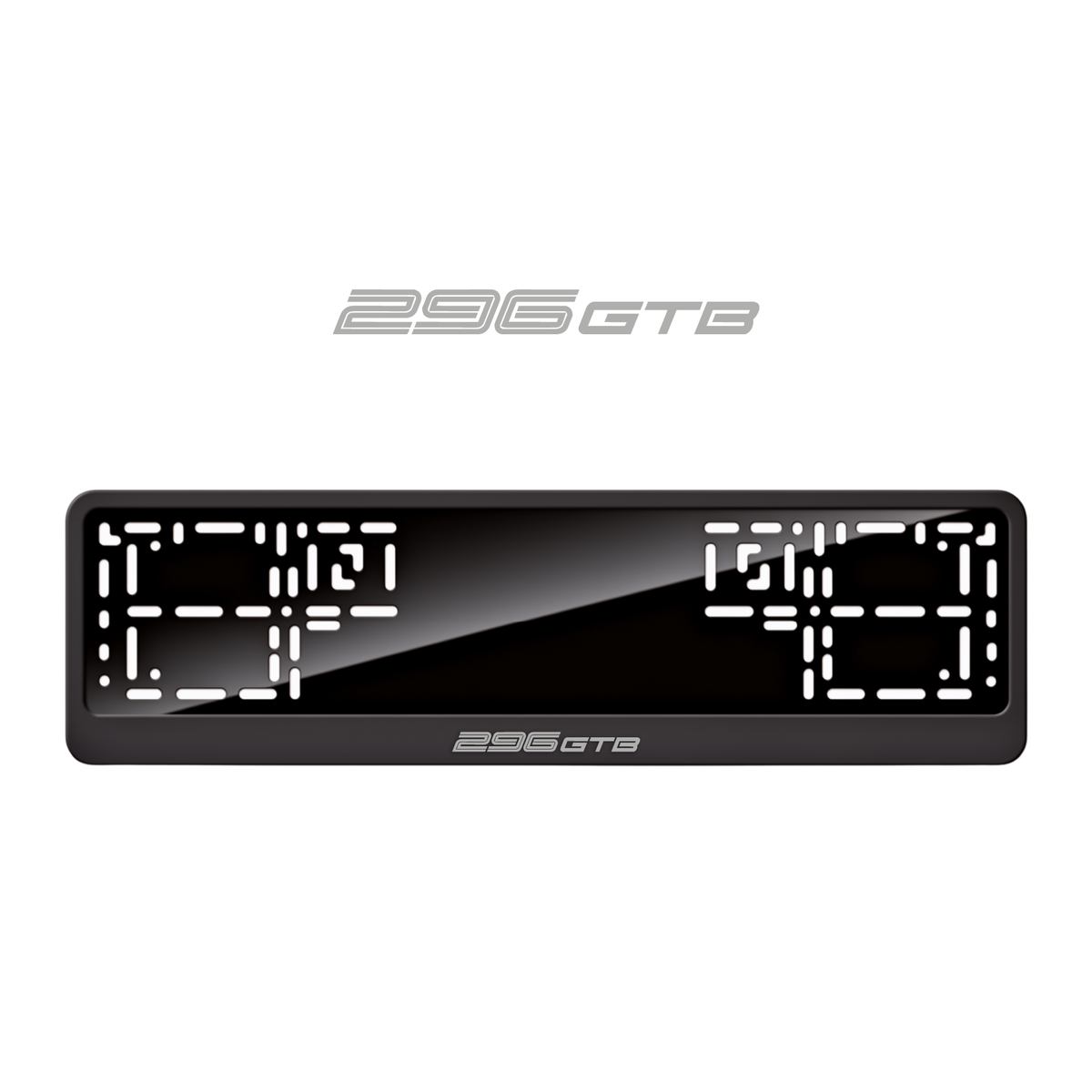 Cadres de plaque d'immatriculation 296 GTB - Gris - CLASSIC