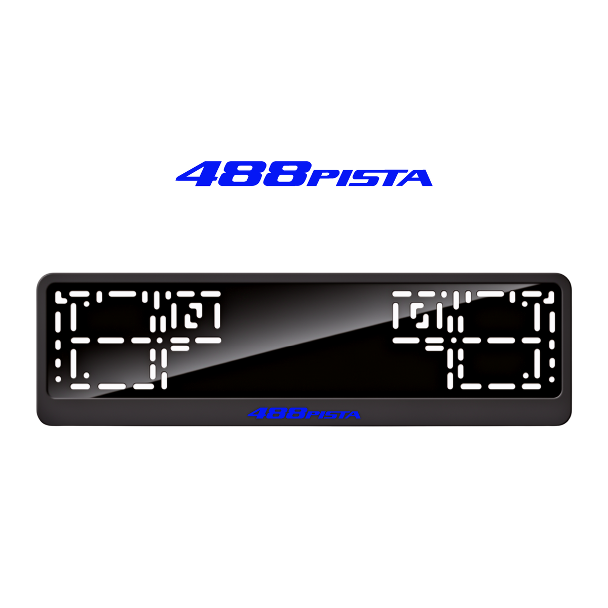 Cadres de plaque d'immatriculation 488 Pista - Bleu - CLASSIC