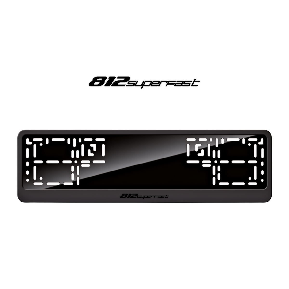 Cadres de plaque d'immatriculation 812 Superfast - Noir - CLASSIC
