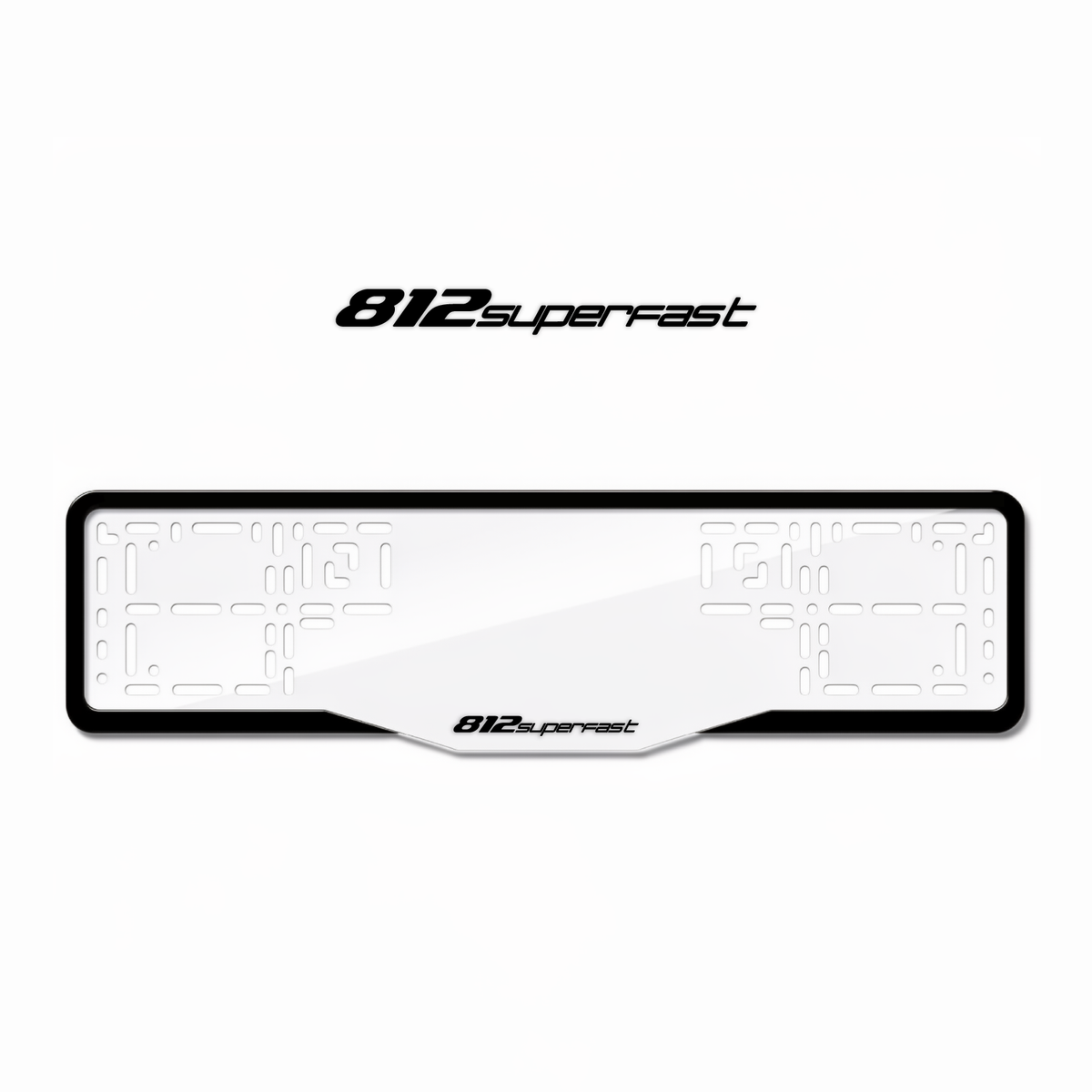 Cadres de plaque d'immatriculation 812 Superfast - Noir - GLASS