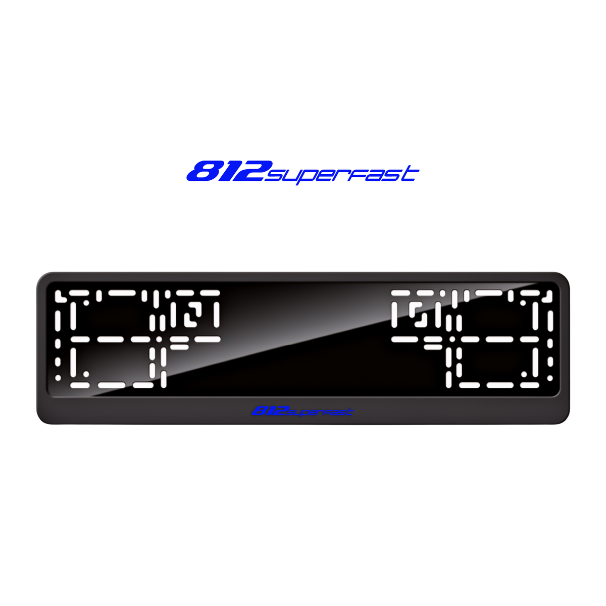 Cadres de plaque d'immatriculation 812 Superfast - Bleu - CLASSIC