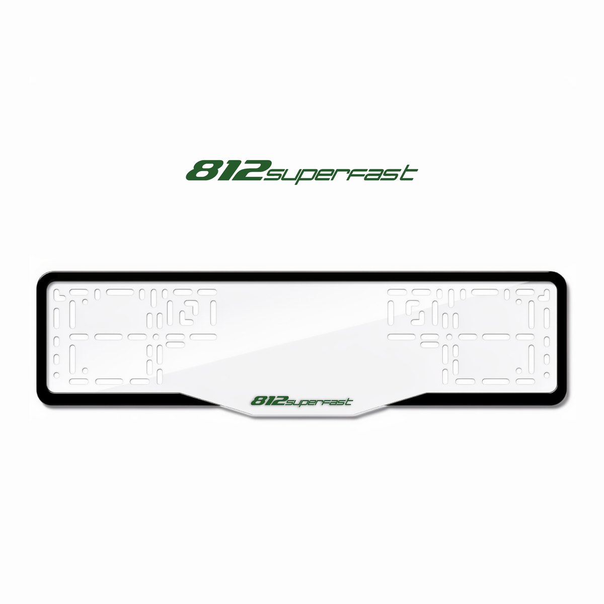 Cadres de plaque d'immatriculation 812 Superfast - Vert - GLASS