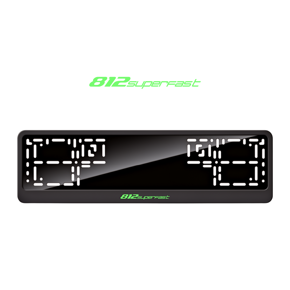 Cadres de plaque d'immatriculation 812 Superfast - Vert néon - CLASSIC