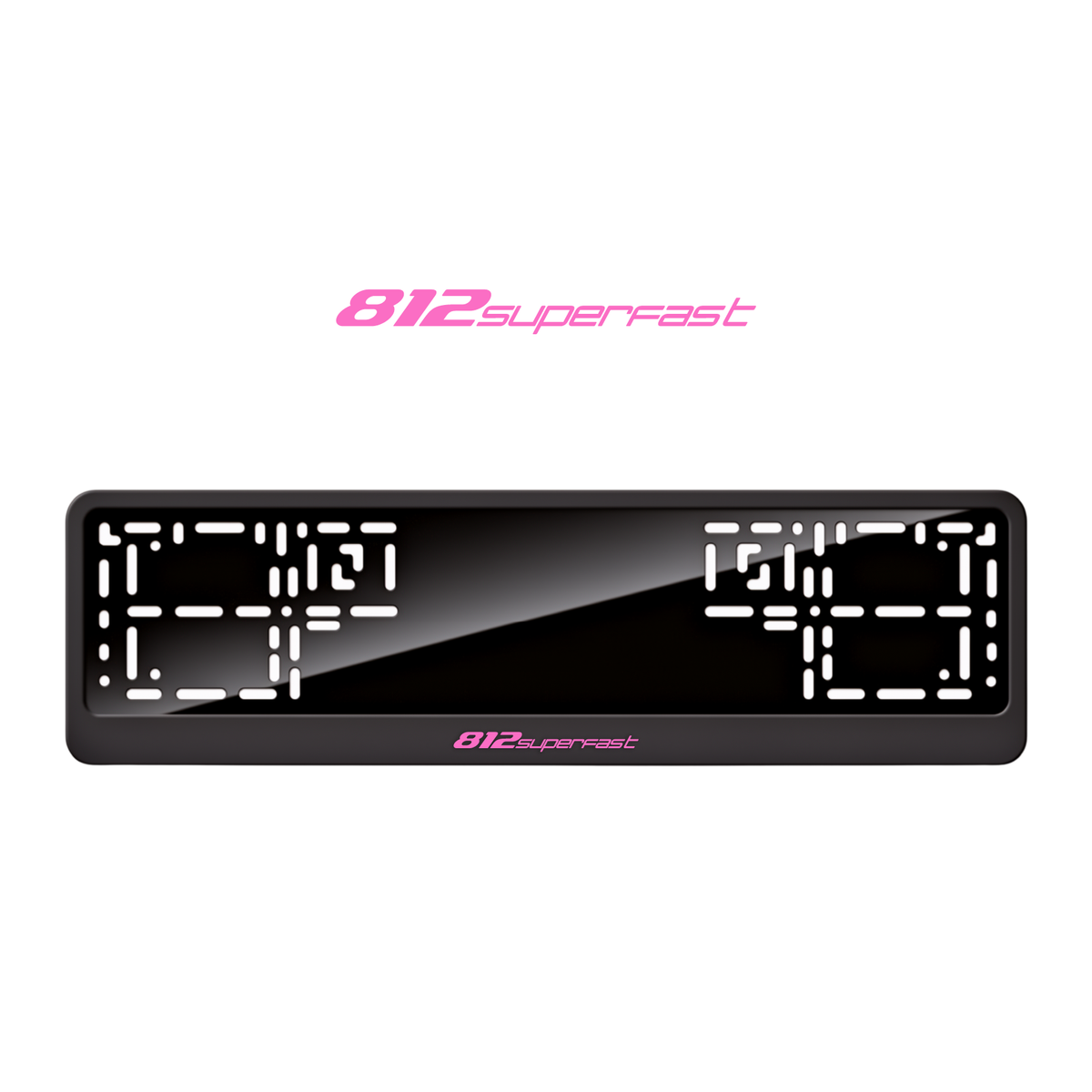 Cadres de plaque d'immatriculation 812 Superfast - Rose - CLASSIC