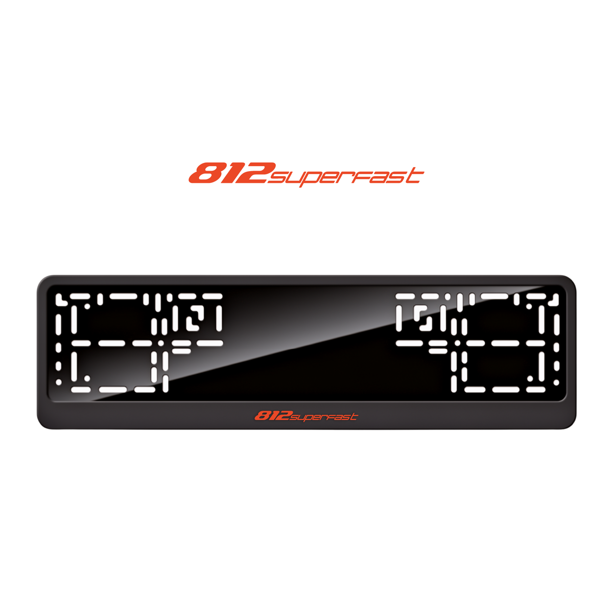Cadres de plaque d'immatriculation 812 Superfast - Rouge - CLASSIC