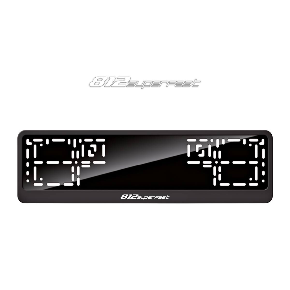 Cadres de plaque d'immatriculation 812 Superfast - Blanc - CLASSIC
