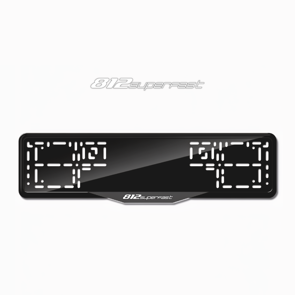 Cadres de plaque d'immatriculation 812 Superfast - Blanc - SATIN