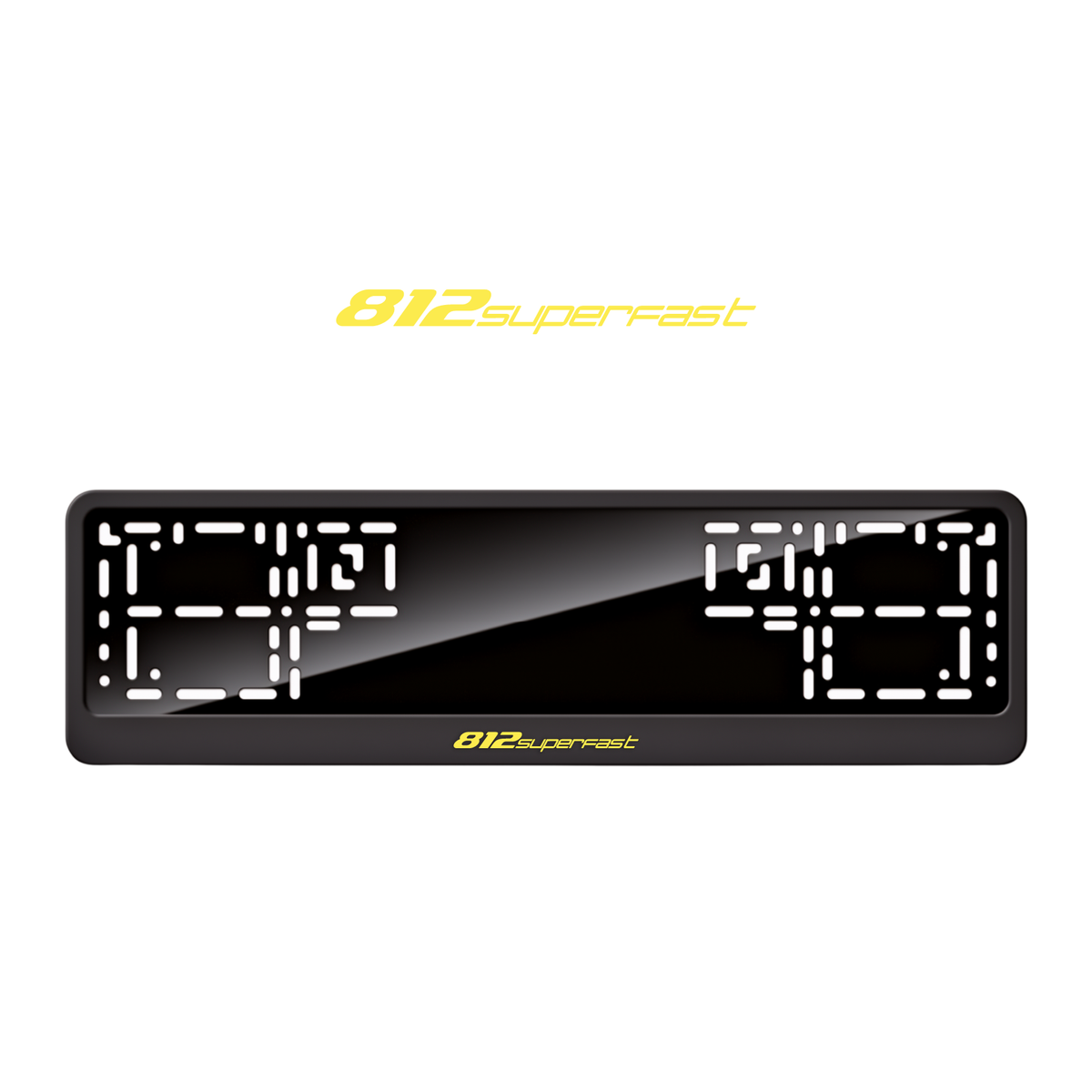 Cadres de plaque d'immatriculation 812 Superfast - Jaune - CLASSIC