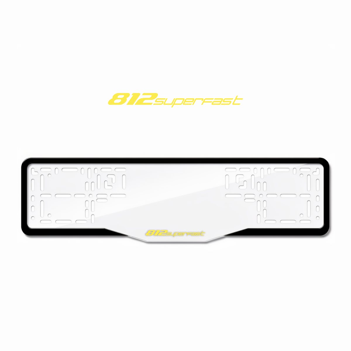 Cadres de plaque d'immatriculation 812 Superfast - Jaune - GLASS