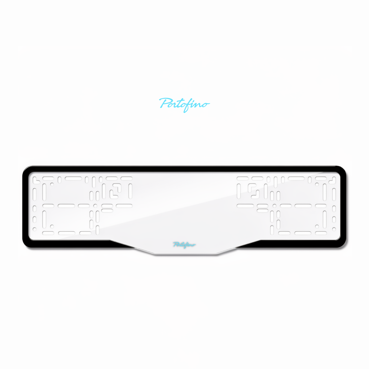 Cadres de plaque d'immatriculation Portofino - Bleu Tiffany - GLASS