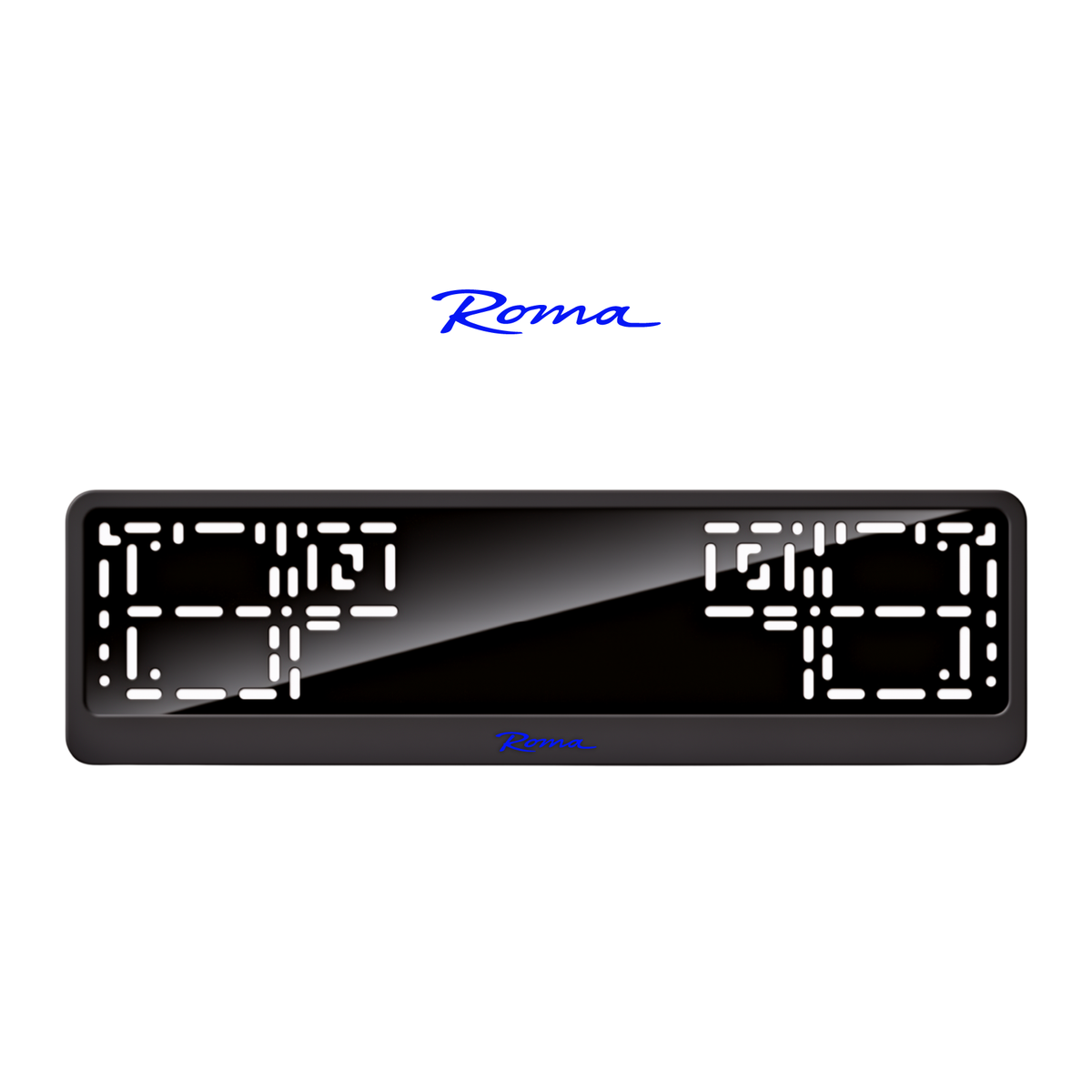 Cadres de plaque d'immatriculation Roma - Bleu - CLASSIC