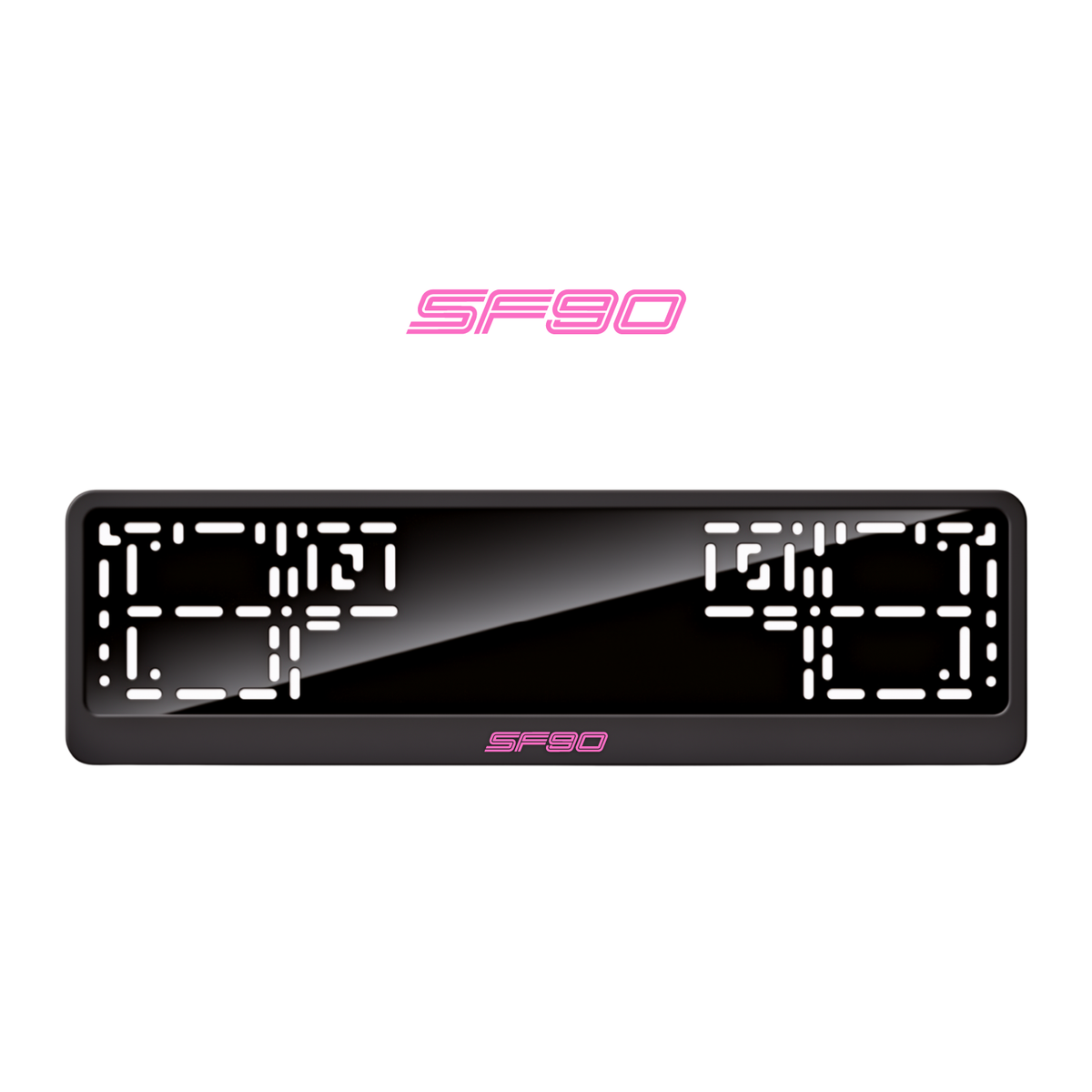Cadres de plaque d'immatriculation SF90 - Rose - CLASSIC