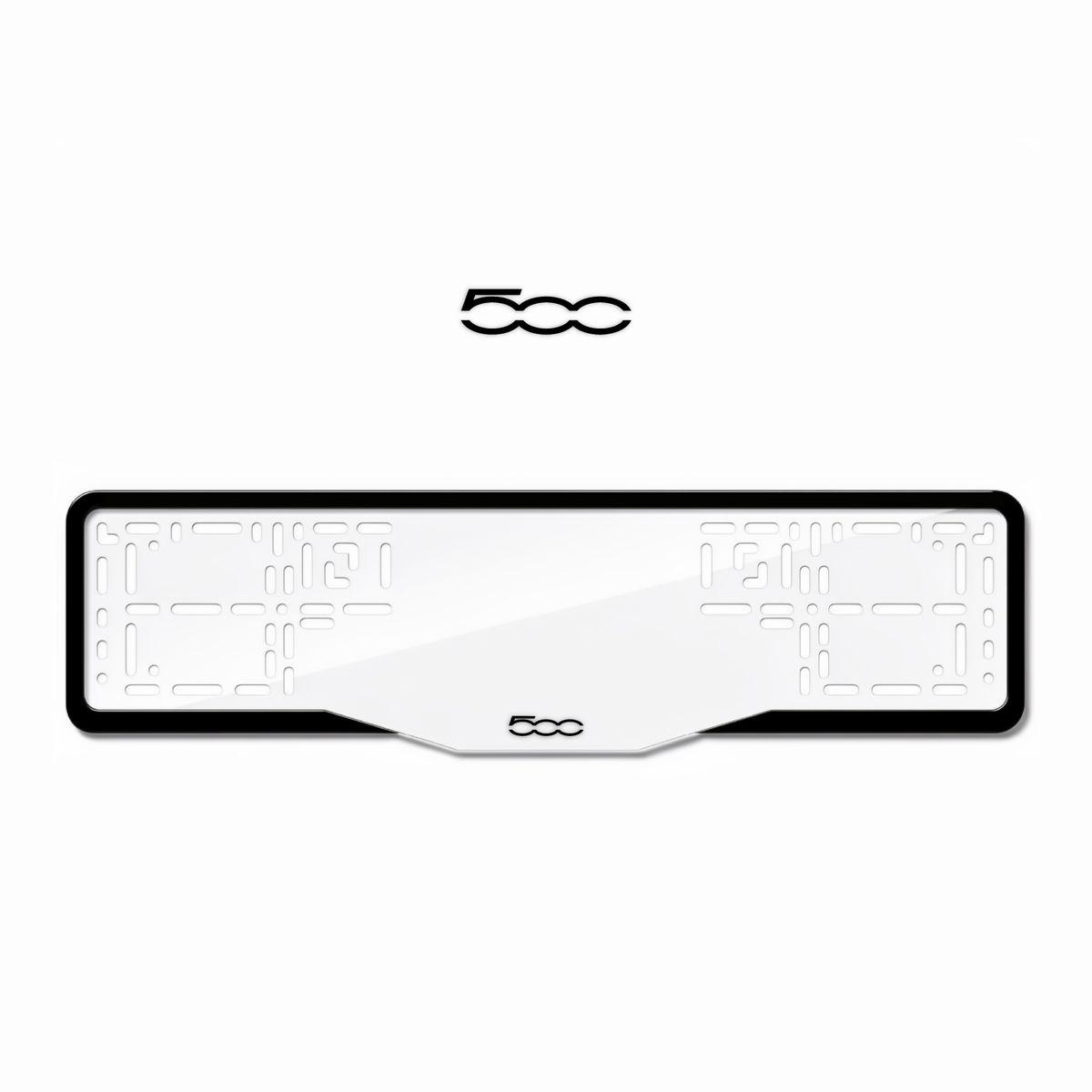 Cadres de plaque d'immatriculation 500 - Noir - GLASS