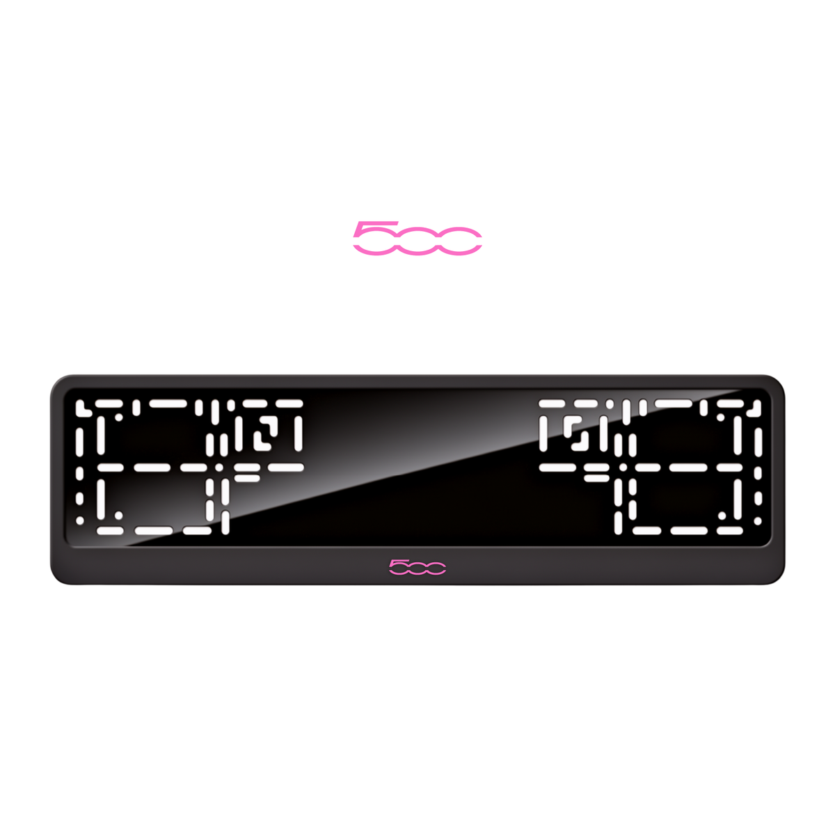 Cadres de plaque d'immatriculation 500 - Rose - CLASSIC