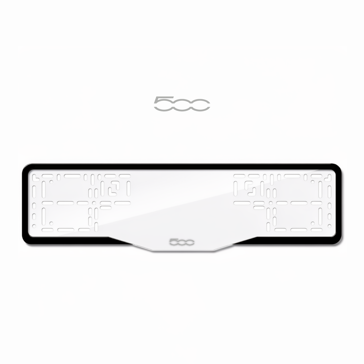Cadres de plaque d'immatriculation 500 - Gris - GLASS
