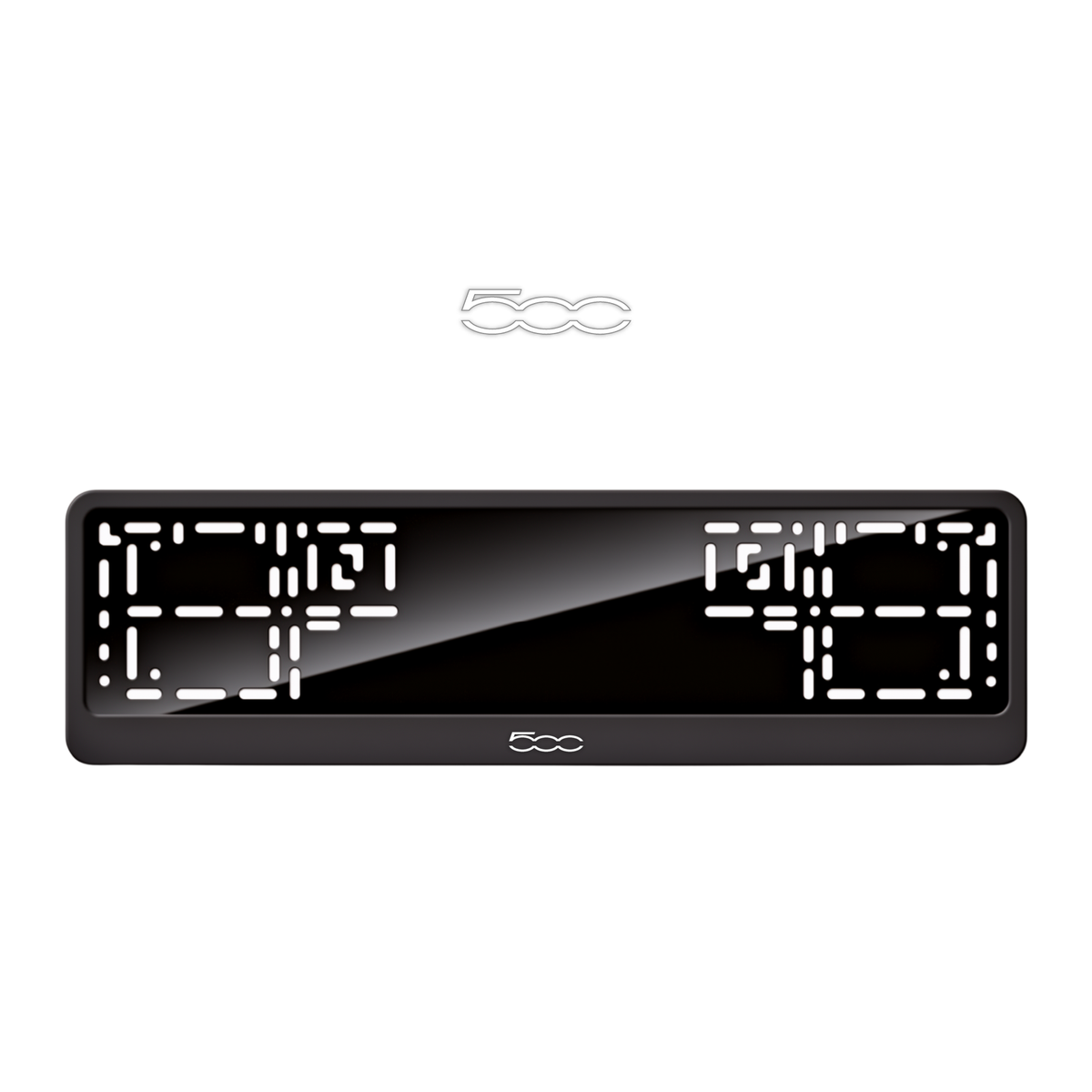 Cadres de plaque d'immatriculation 500 - Blanc - CLASSIC