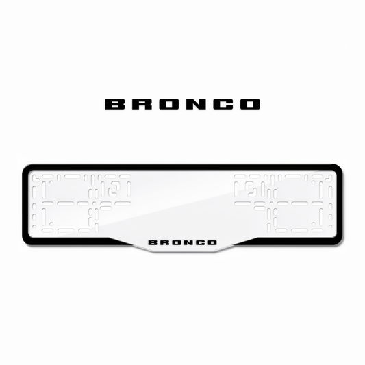 Cadres de plaque d'immatriculation Bronco - Noir - GLASS