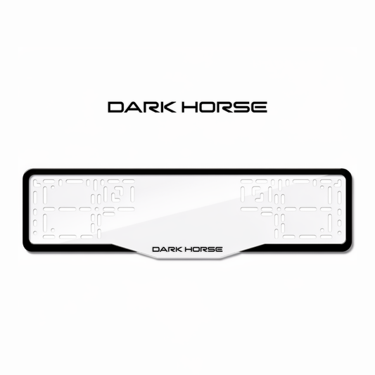 Cadres de plaque d'immatriculation Darkhorse - Noir - GLASS