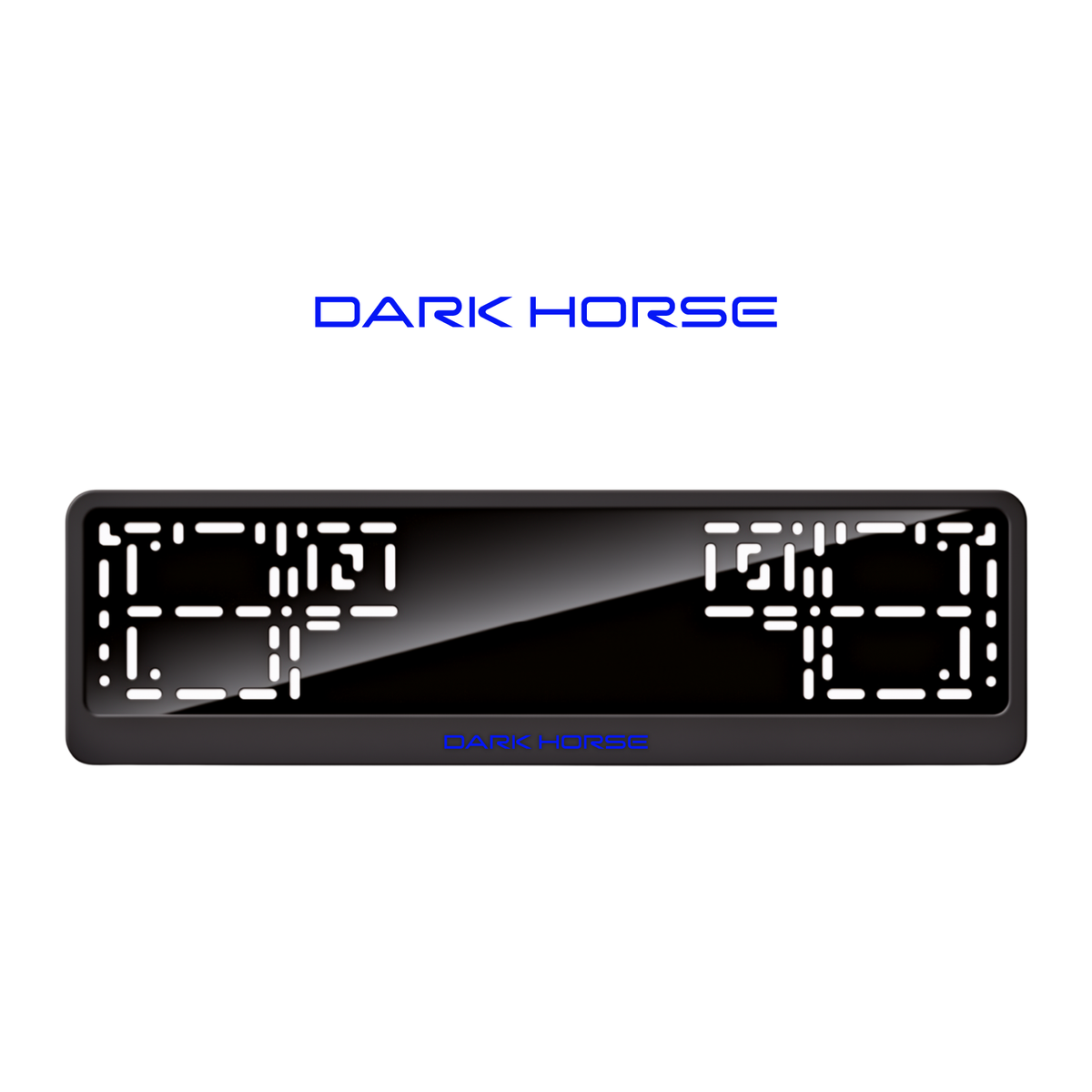 Cadres de plaque d'immatriculation Darkhorse - Bleu - CLASSIC