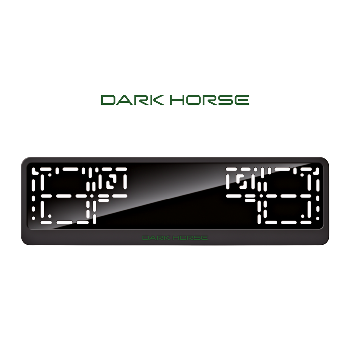 Cadres de plaque d'immatriculation Darkhorse - Vert - CLASSIC