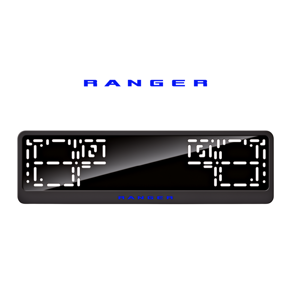 Cadres de plaque d'immatriculation Ranger - Bleu - CLASSIC
